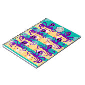 Carnet Octo Party Octopus Pattern Cute Sea Creature (Côté gauche)