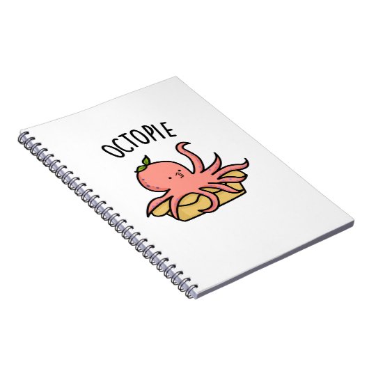 Carnet Octo-pie Funny Octopus Pie Pun (Côté Droit)