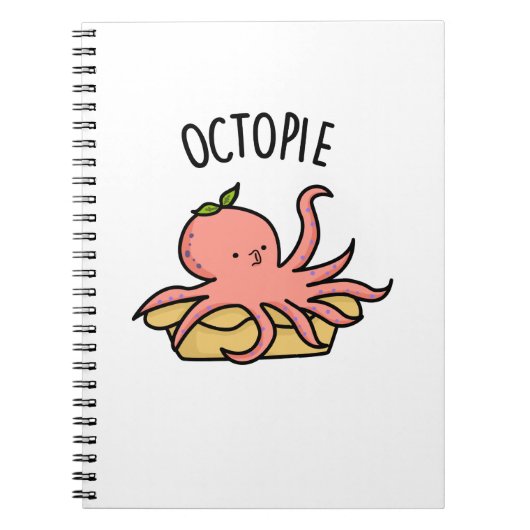 Carnet Octo-pie Funny Octopus Pie Pun (Devant)