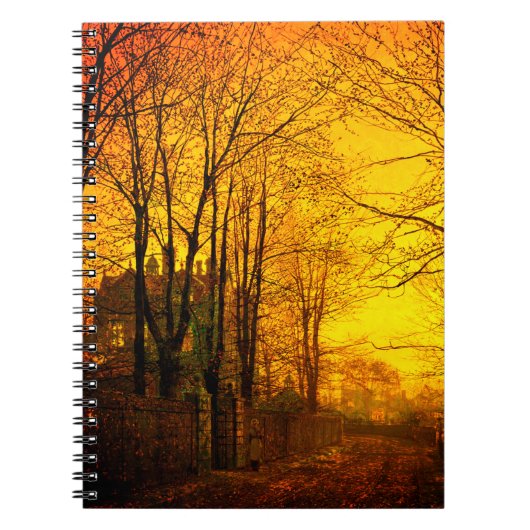 Carnet October Afterglow John Atkinson Grimshaw (Devant)