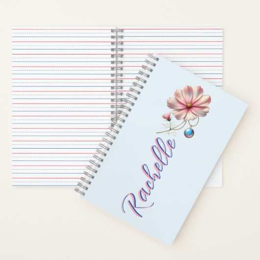 Carnet October Bloom & Gemstone Muse – Personalized Birth (À l'intérieur)