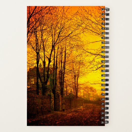 Carnet Octobre Afterglow John Atkinson Grimshaw (Verso)