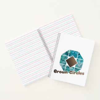 Carnet Octogone Abstrait avec Carré Brown et Ci opposé