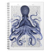 Carnet Octopus bleu (Devant)
