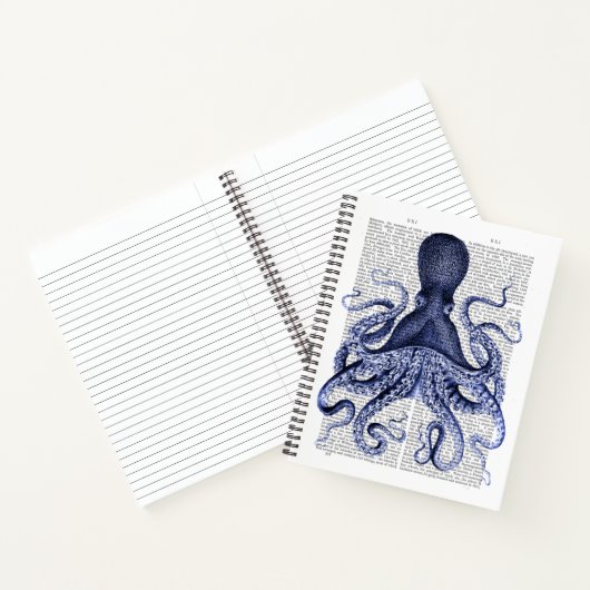 Carnet Octopus bleu (Intérieur)