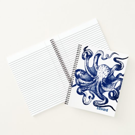 Carnet Octopus bleu (Intérieur)