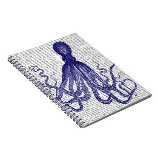 Carnet Octopus bleu 5 (Côté Droit)