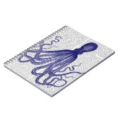 Carnet Octopus bleu 5 (Côté gauche)