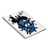 Carnet octopus de carton bleu (Côté Droit)