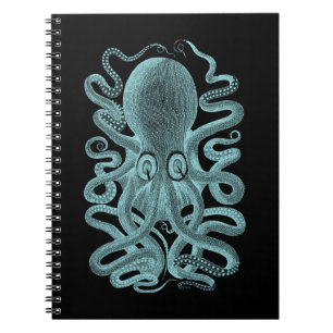 Carnet Octopus de la mer Vintage marine marine