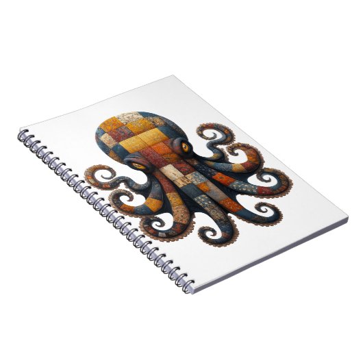 Carnet Octopus en Patchwork (Côté Droit)