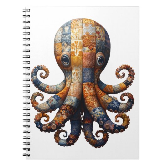 Carnet Octopus en Patchwork (Devant)
