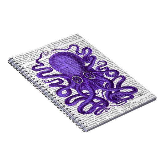 Carnet Octopus pourpre (Côté Droit)