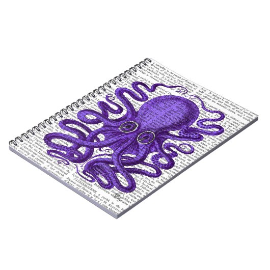 Carnet Octopus pourpre (Côté gauche)