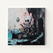 Carnet Octopus Skull Tarot Oracle Cartes Witchy AI Art (Dos)