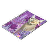 Carnet Odd Eyed Siamese Kitten en rose (Côté gauche)