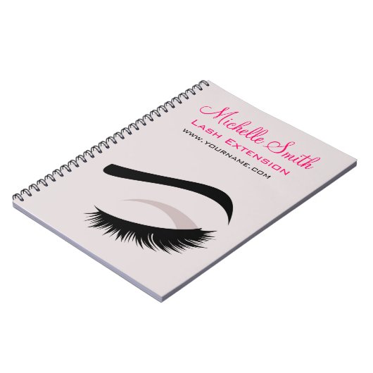 Carnet OEil avec de longs cils extension marque (Côté gauche)