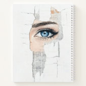 Carnet OEil bleu Collage Abstrait (Dos)