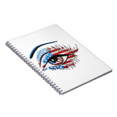 Carnet Oeil de drapeau américain, Clipart de sublimation (Côté Droit)