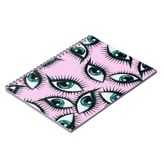 Carnet Oeil de montagne. Icône Abstraite.  (Côté gauche)