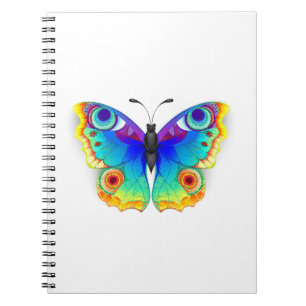 Carnet Oeil de paon arc-en-ciel