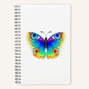 Carnet Oeil de paon arc-en-ciel