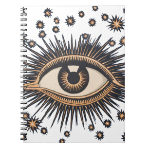 Carnet Oeil étoile Lune Celeste Nouveau