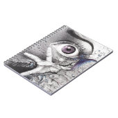 Carnet Oeil poisson et rêve main dessin surréaliste (Côté gauche)