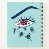 Carnet OEil rouge Déplaisant avec des fourmis (Dos)