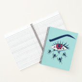 Carnet OEil rouge Déplaisant avec des fourmis (Intérieur)