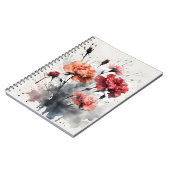 Carnet Œillet - Fleurs aquarelle (Côté gauche)