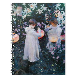 Carnet Œillet, Lys, Lys, Rose John Singer Sargent