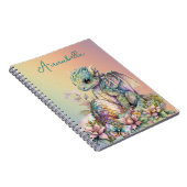 Carnet Œuf de bébé dragon mignon sur arc-en-ciel (Côté Droit)