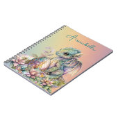 Carnet Œuf de bébé dragon mignon sur arc-en-ciel (Côté gauche)