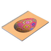 Carnet OEuf de Pâques aux motifs colorés (Côté gauche)