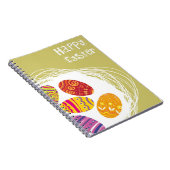 Carnet Oeuf de pâques dans le nid sur l'arrière - plan (Côté Droit)
