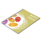 Carnet Oeuf de pâques dans le nid sur l'arrière - plan (Côté gauche)