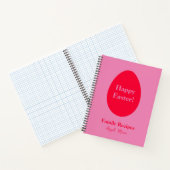 Carnet OEuf rouge et rose minimum Pâques (Intérieur)