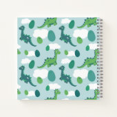 Carnet OEufs de dinosaures mignons dessin animé mouche an (Dos)