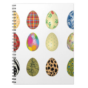 Carnet oeufs de pâques colorés