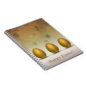 Carnet Oeufs de Pâques dorés modernes (Côté Droit)