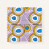 Carnet OEuvre abstraite mignonne moderne en bleu violet (Devant)