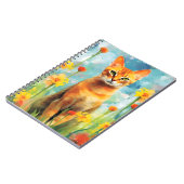 Carnet OEuvre colorée d'aquarelle Abyssinian cat (Côté gauche)