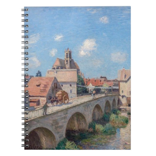 Carnet OEuvre d'Alfred Sisley - Le Pont de Moret (Devant)