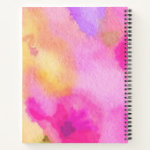 Carnet Oeuvre d'aquarelle rose (Dos)