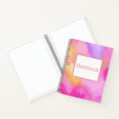 Carnet Oeuvre d'aquarelle rose (Intérieur)