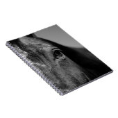 Carnet Œuvre d'art à l'œil de cheval noir et blanc (Côté Droit)