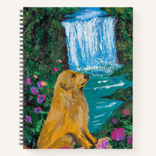 Carnet Œuvre d'art artisanale – Chien près de la casc