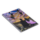 Carnet Œuvre d'art faite main – Coucher de soleil ensembl (Côté Droit)