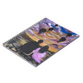 Carnet Œuvre d'art faite main – Coucher de soleil ensembl (Côté gauche)